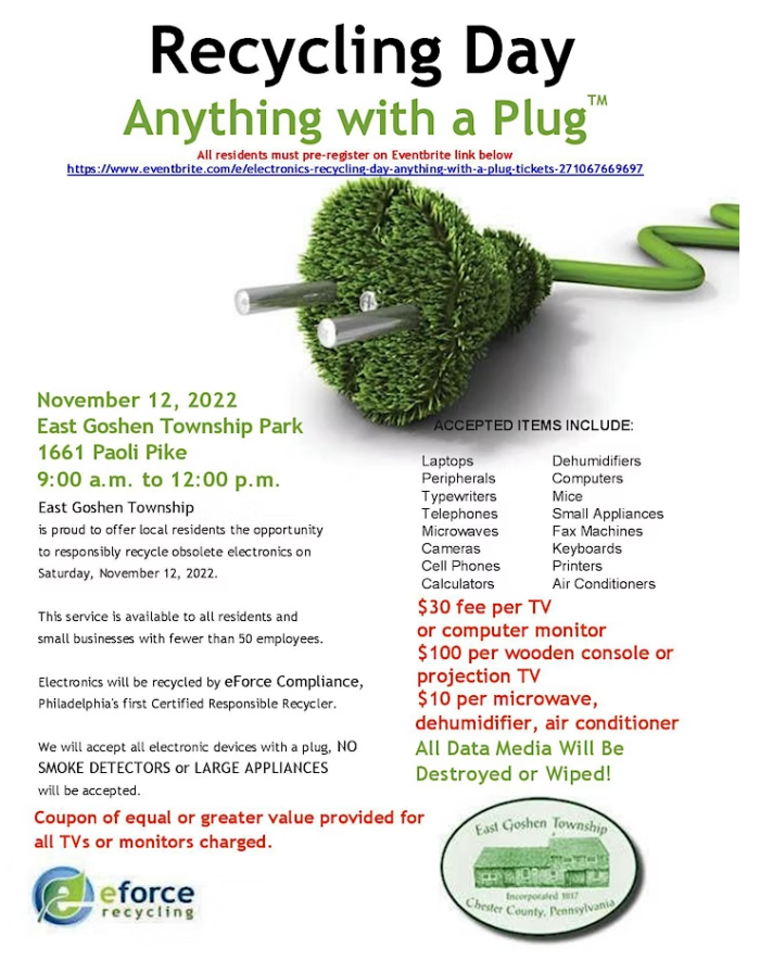 Electronic Waste East Goshen Township